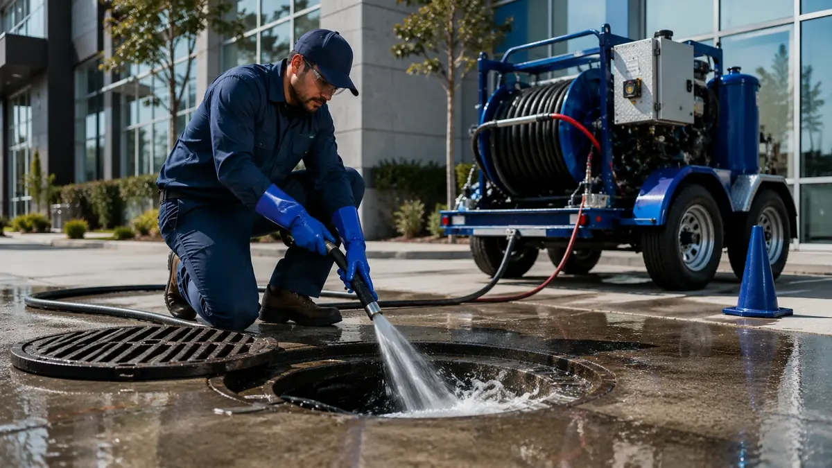 Commercial Hydro Jet Drain Cleaning in Shafter