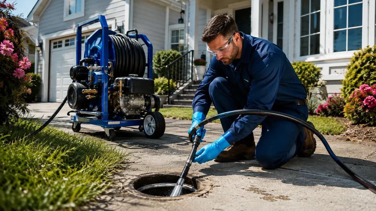 Residential Hydro Jet Drain Cleaning in Shafter