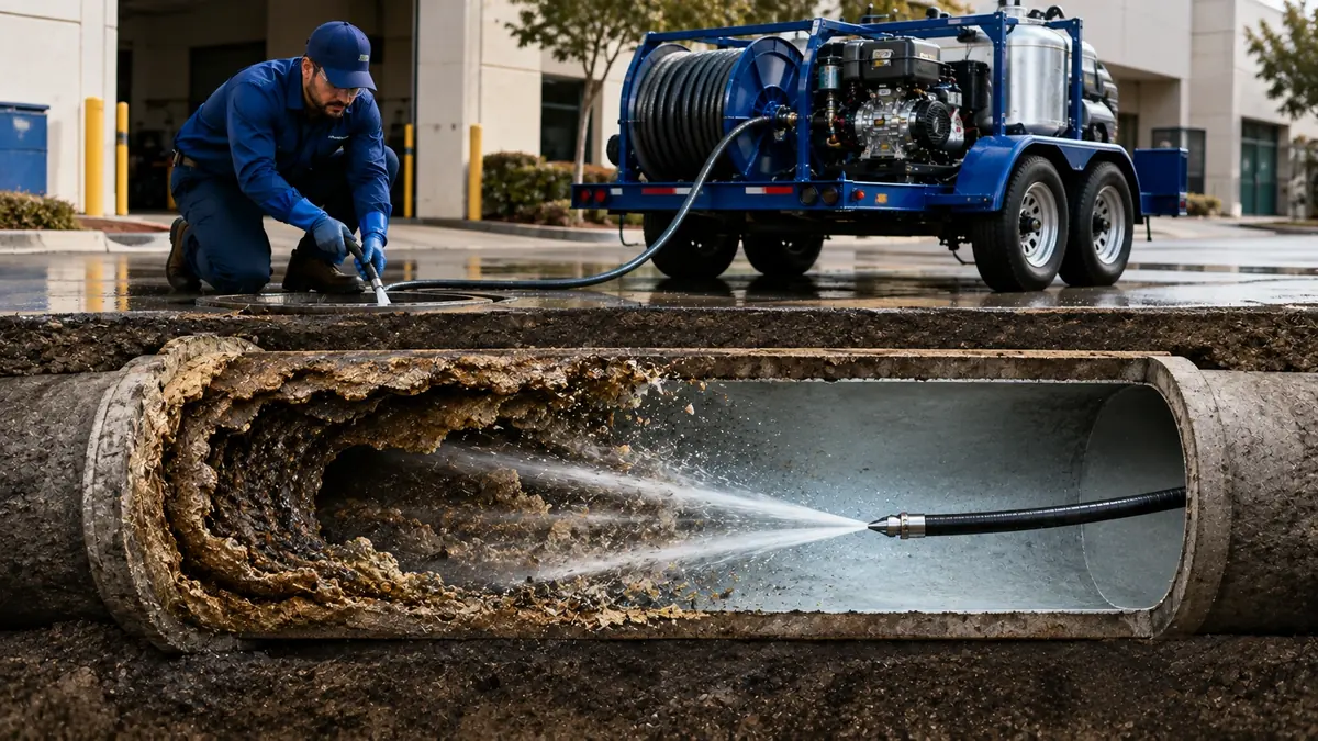 Sewer Pipe Descaling in Shafter